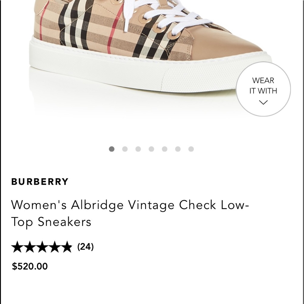 These fashion sneakers by Burberry is very comfortable. Had it for a few months.